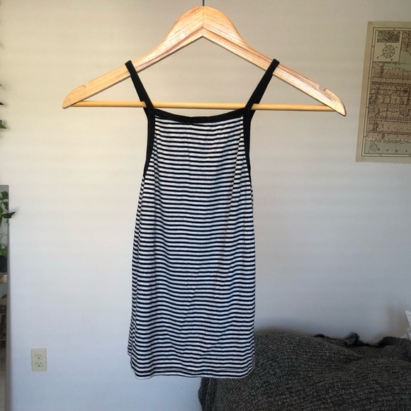 John Galt white and black striped tank top - Picture 3 of 3